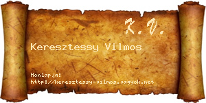 Keresztessy Vilmos névjegykártya