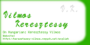 vilmos keresztessy business card